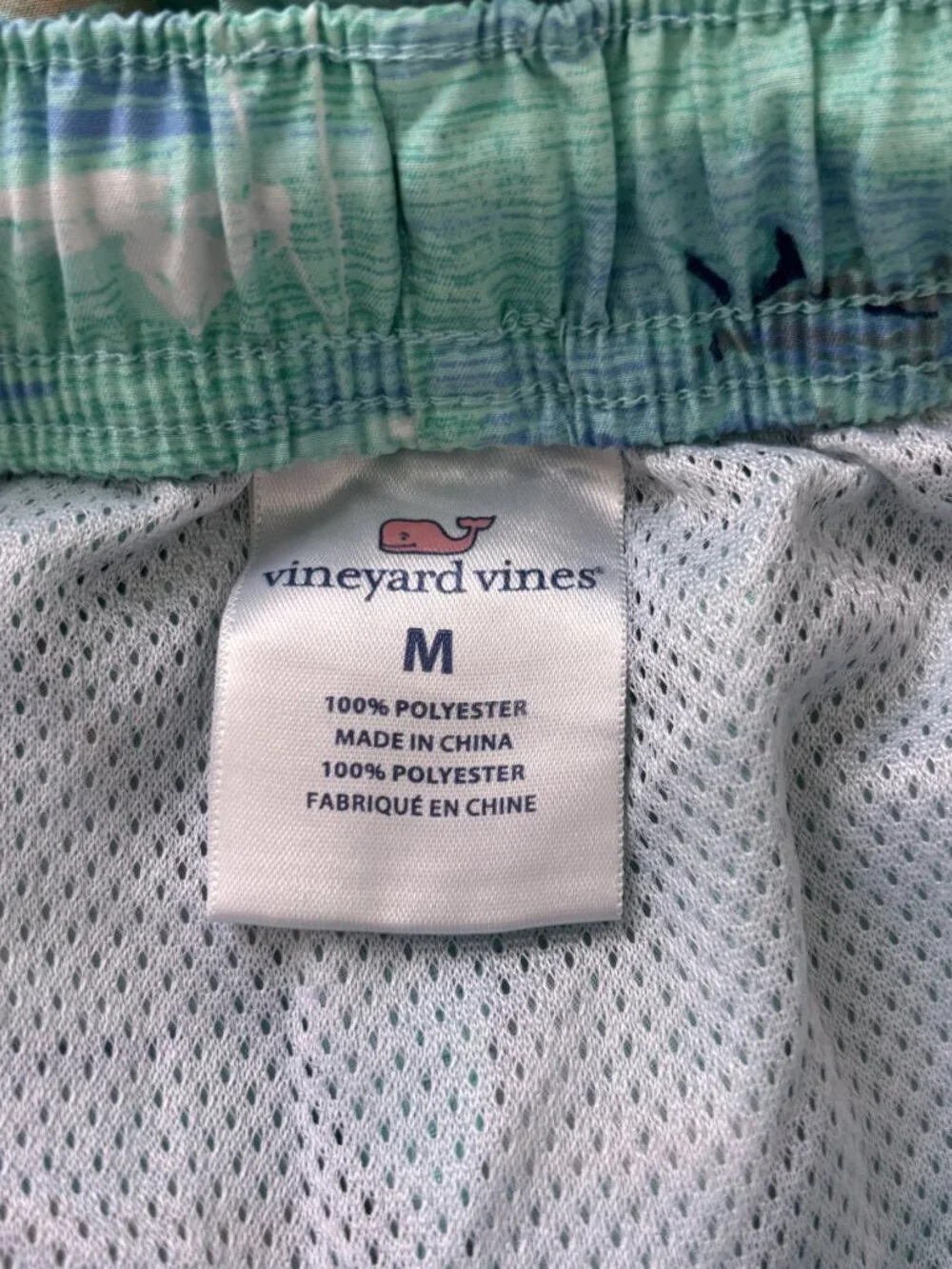 Vineyard Vines Palm Tree and Waves Swim Trunks